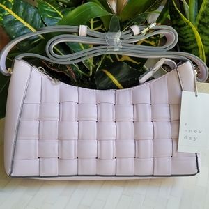 A NEW DAY Lilac Quilted Crossbody Bag